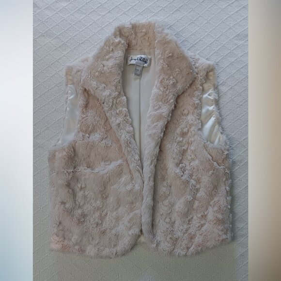 Joseph Ribkoff Faux Fur Vest White 8 - Picture 3 of 8